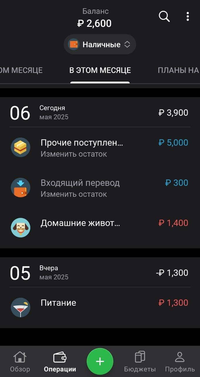 Как выглядит интерфейс приложения Money Lover