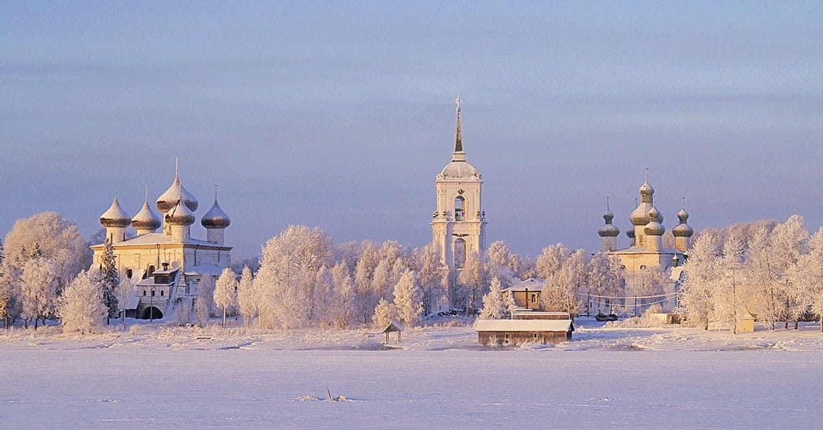 Город Каргополь зимой