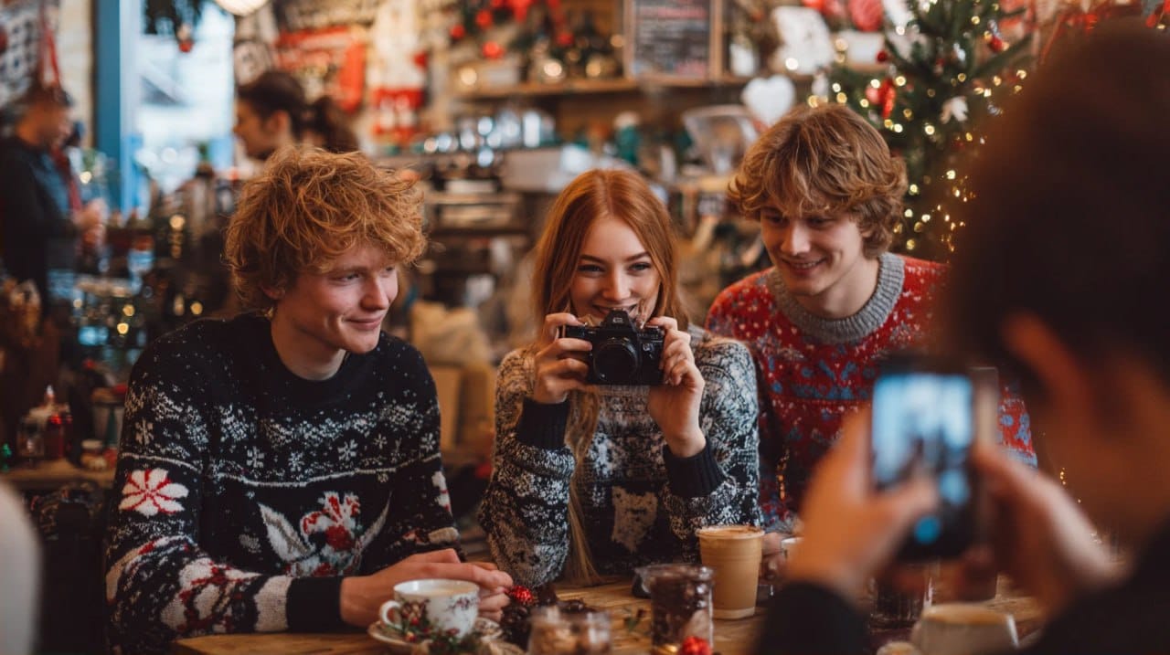 Как устроить новогоднюю фотосессию для компании друзей