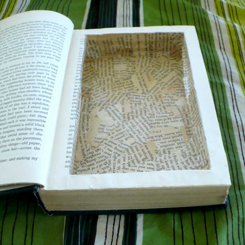 Тайник в книге. Источник: Pinterest