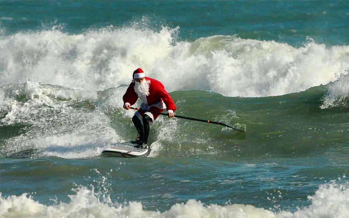 Surfing Santa Parade