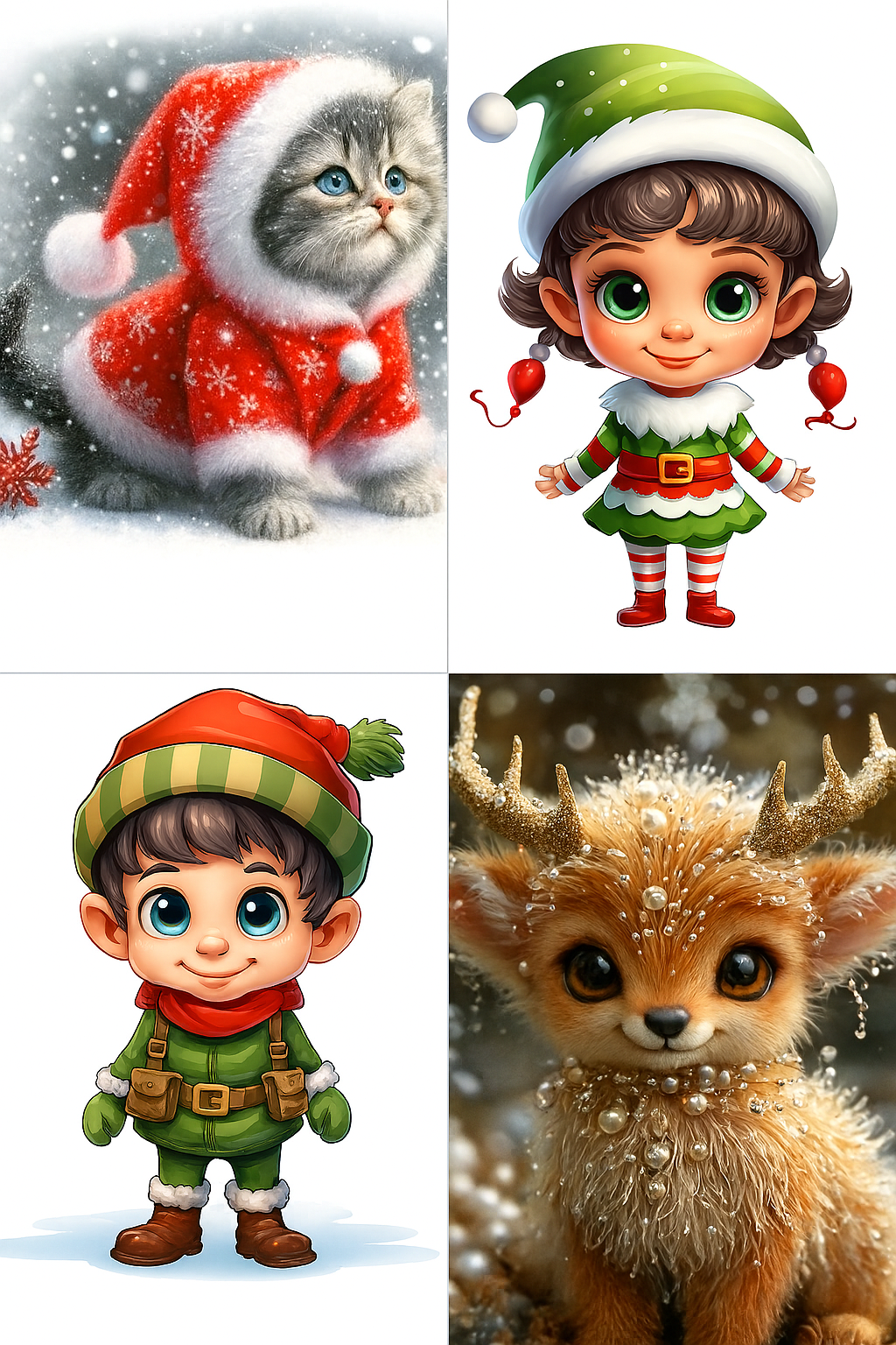 Варианты собственного персонажа для Тайного Санты. Источник: Pinterest