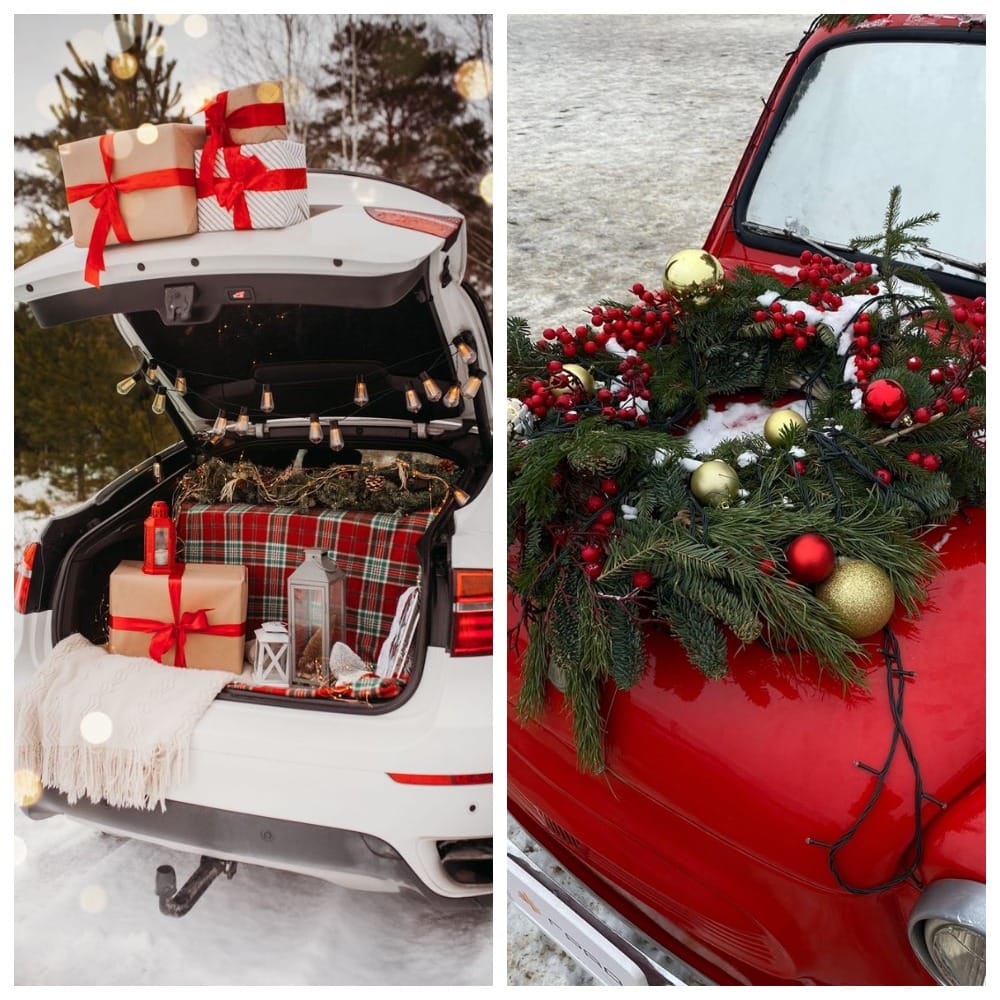 Новогодний декор авто
