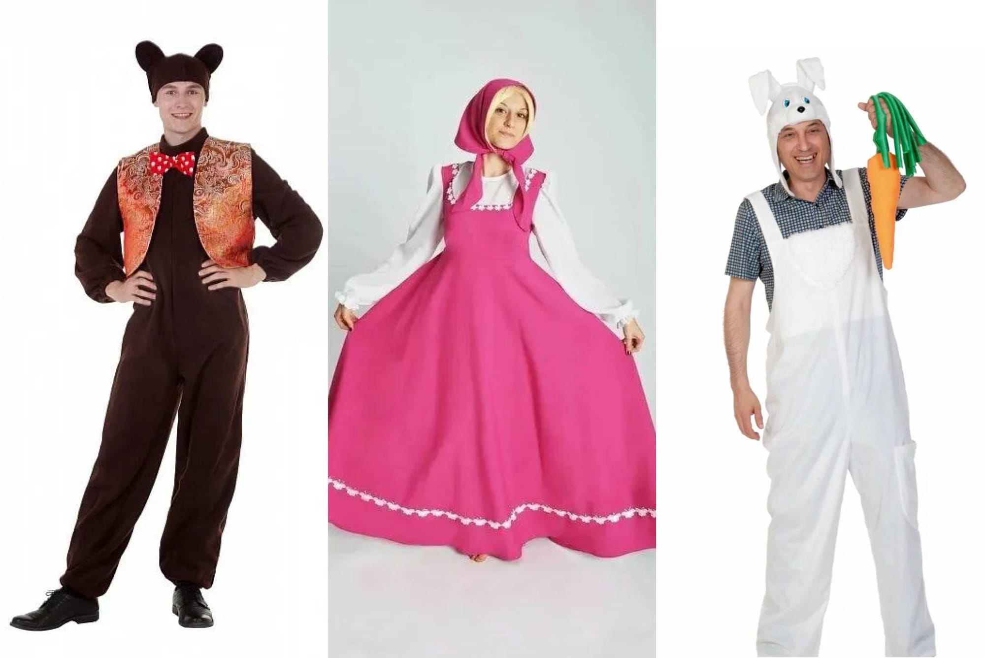 Костюмы Маши, Медведя и Зайчика