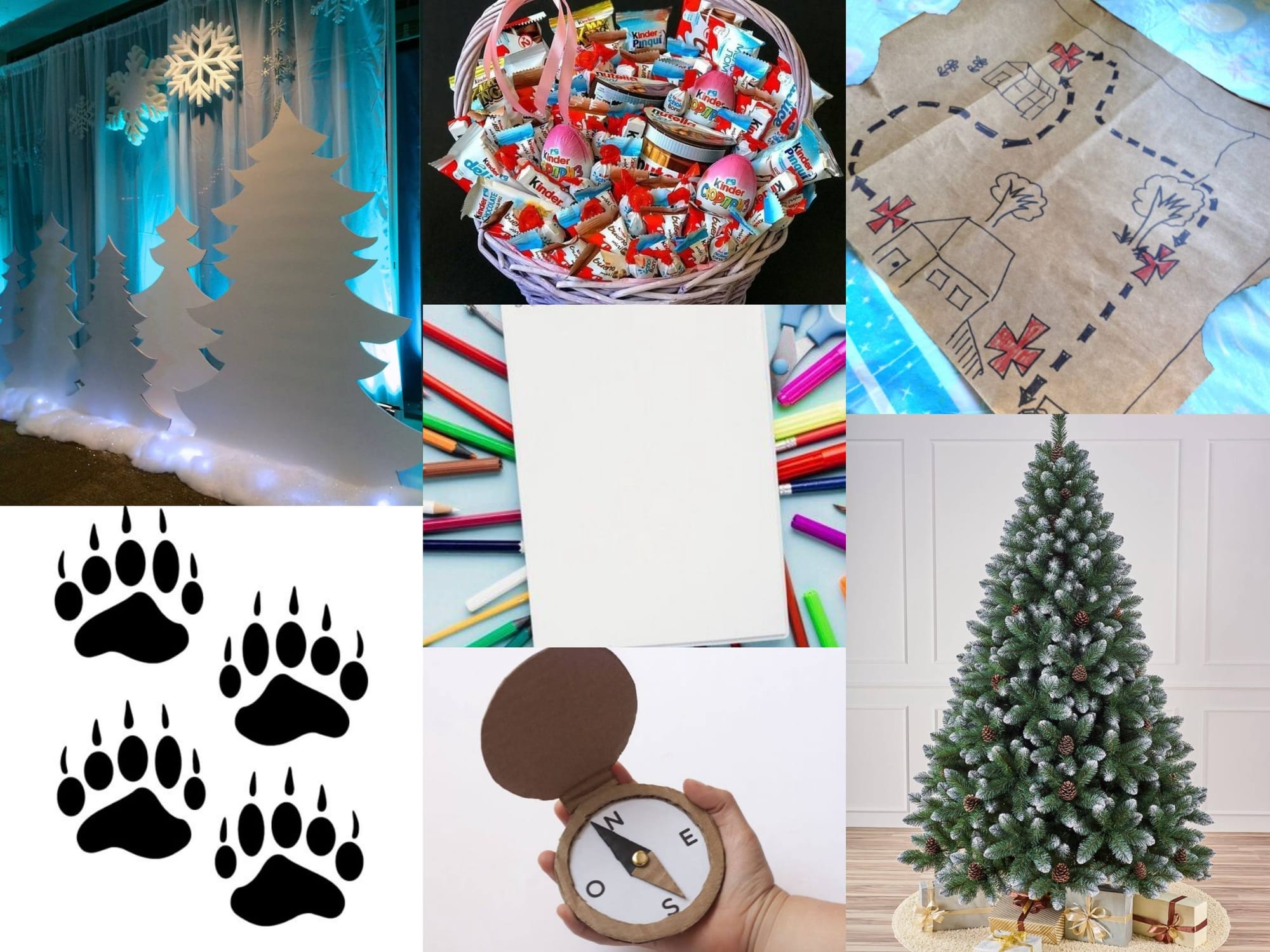 Оформление для утренника «Новогоднее приключение Маши и Медведя» 