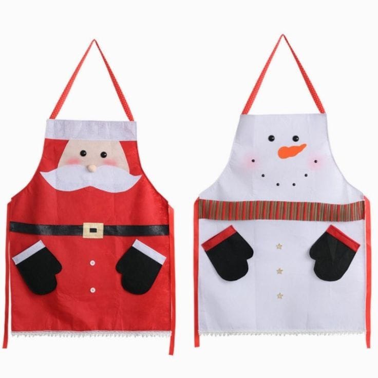 Варианты новогодних фартуков своими руками. Источник: Pinterest