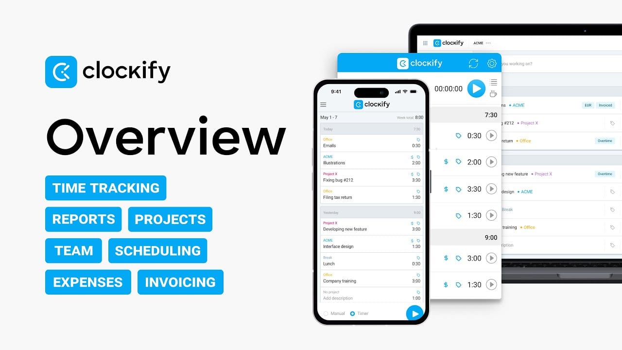 Приложение Clockify.