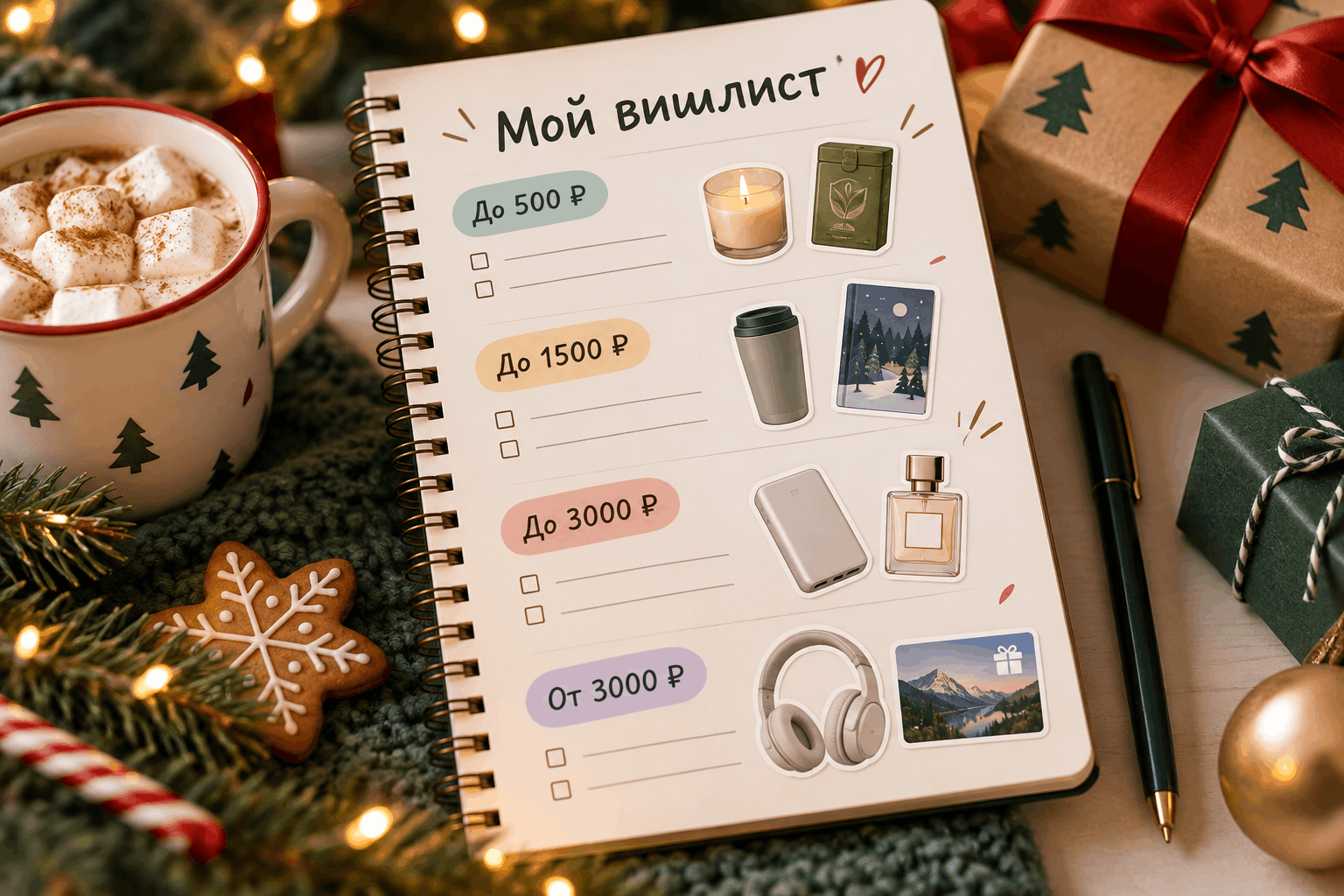 Как составить вишлист с подарками на разный бюджет